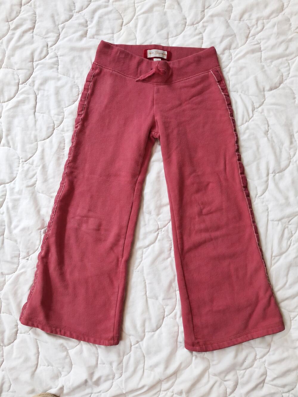 Vintage 2006 Gap Girls Pink Flare Sweatpants Embroidered Butt 6/7